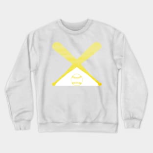 Softball Yellow Crewneck Sweatshirt